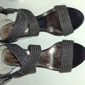 DKNYC Chunky Heels Leslie BLK 7.5